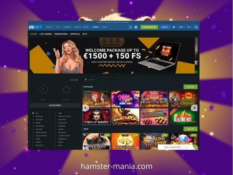 Informações sobre o casino 1Xbet