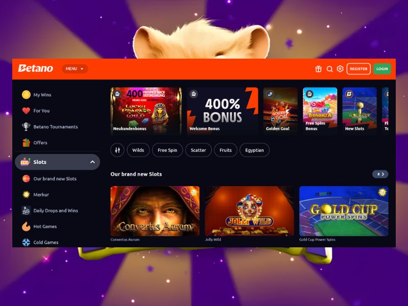 Играйте в Hamster на деньги в казино Betano
