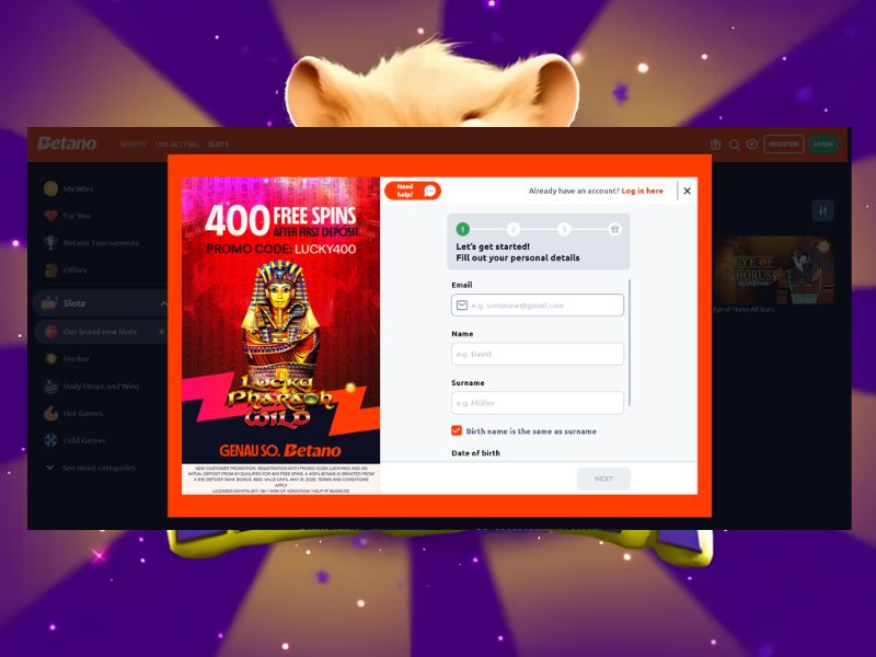 Инструкция для Hamster Mania в Betano