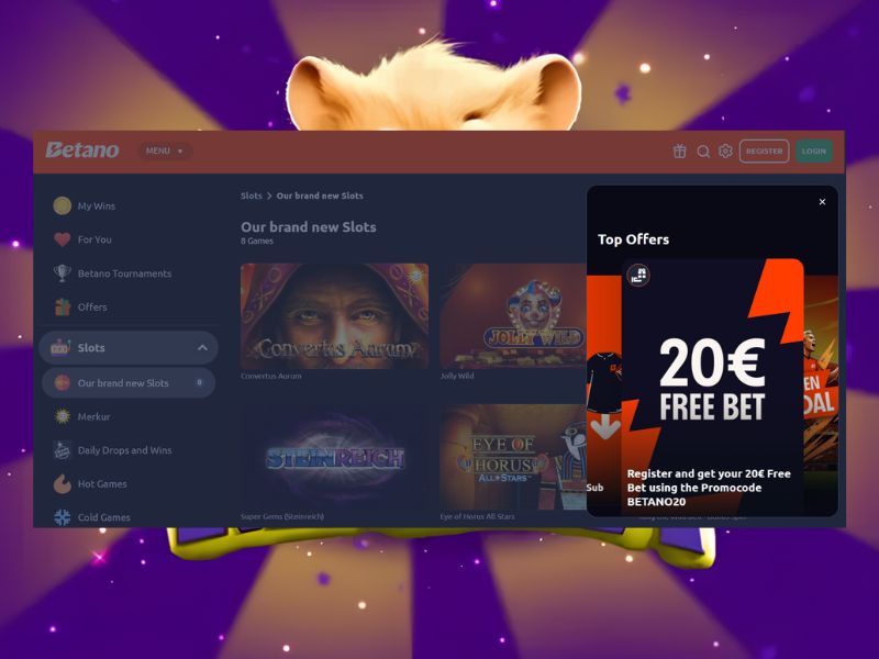 Бонусы и акции для Hamster Mania в Betano