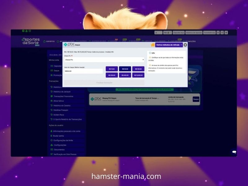 Jogar Hamster Mania no Esportes